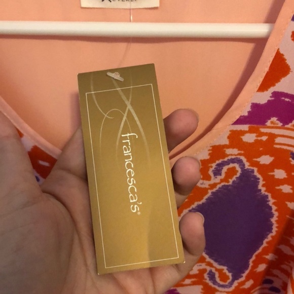 NWT Francesca’s Everly Sleeveless Blouse Size Medium - Picture 7 of 8